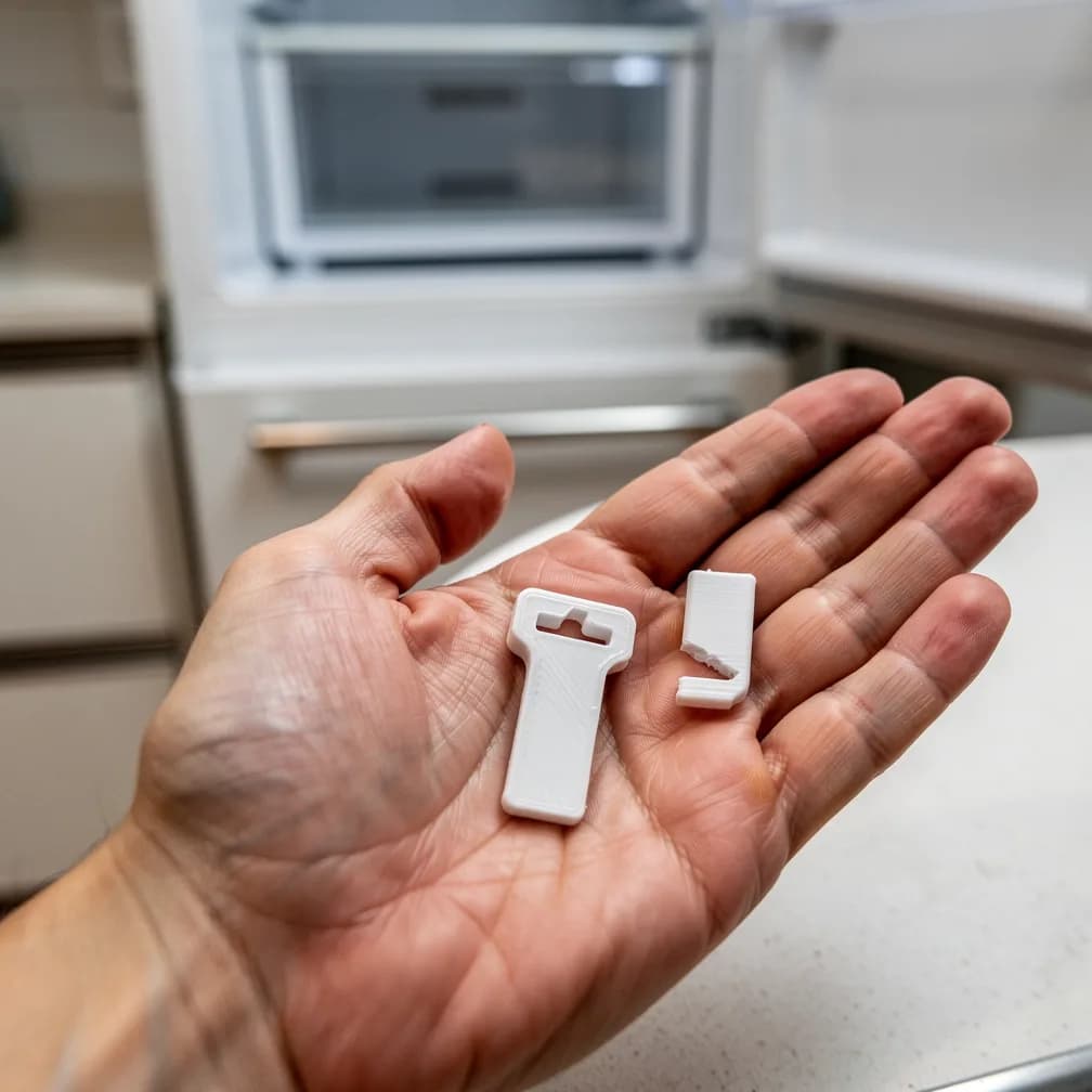 Poignée du portillon freezer cassée sur un frigo Bosch : les bons réflexes